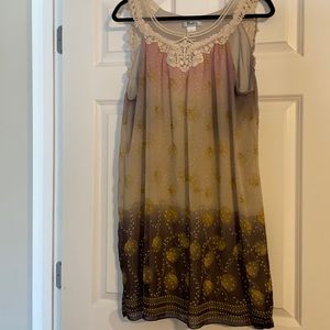 Pinky sleeveless shift dress